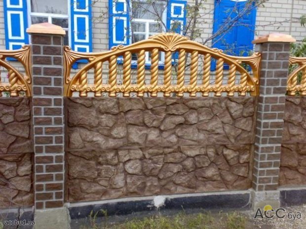 забор из декоративного камня