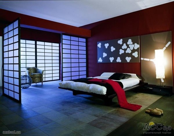 спальни в японском стиле фото