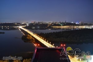 Освещение моста Патона в Киеве модернизируют