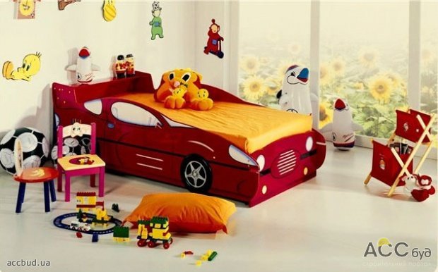 детские кровати в форме автомобилей