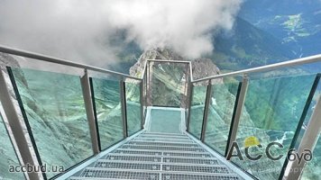 Мост Dachstein SkyWalk Bridge - "балкон" в Альпах