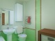Отделка туалета зеленым цветом