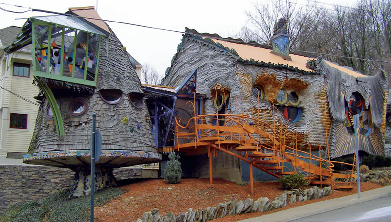 Дом-гриб или Лесной дом The Mushroom House (Цинциннати, Огайо, США)