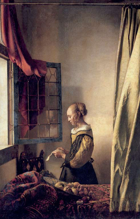 Девушка, читающая письмо у открытого окна, Ян Вермер, 1657